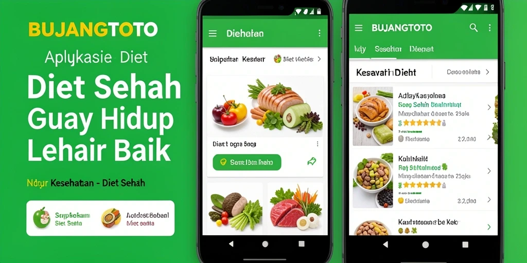 Antarmuka BUJANGTOTO yang menarik dan informatif untuk Diet Sehat.