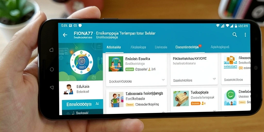 Tampilan antarmuka FIONA77 yang interaktif dan informatif.