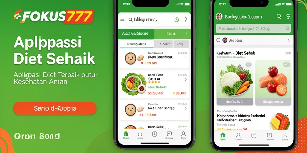 Antarmuka <strong>FOKUS777</strong> menampilkan fitur pelacakan diet yang intuitif.