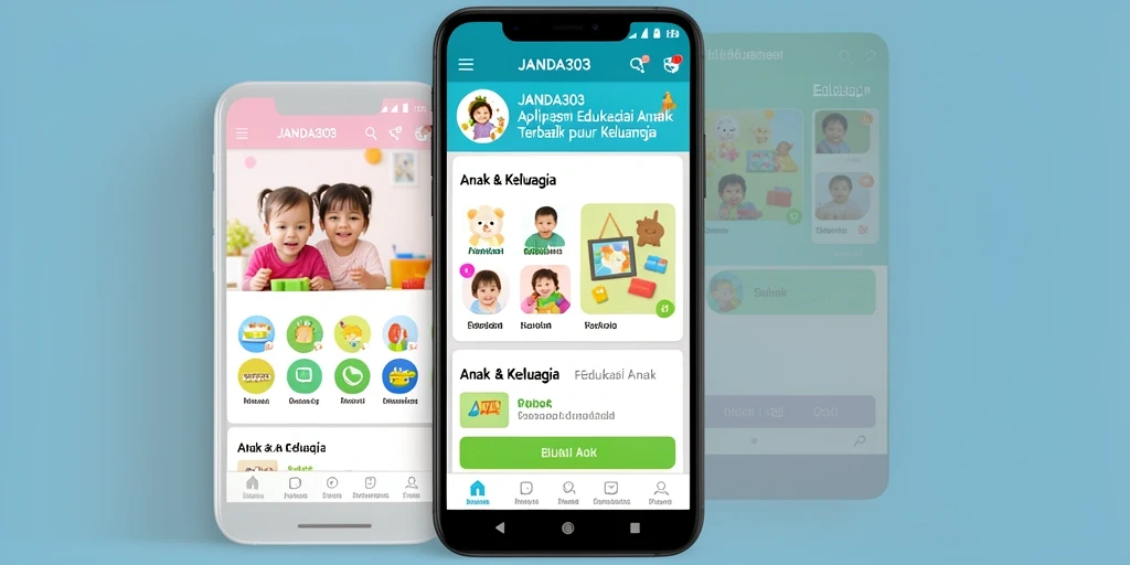 Tampilan antarmuka JANDA303 yang ramah anak dan mendidik.