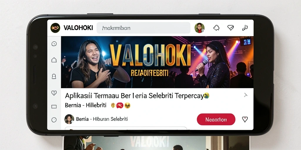 Tampilan antarmuka aplikasi VALOHOKI yang menarik dan informatif.